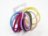 Pkt 12, 4mm pastel shades hair bands.