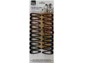 Pack 20, black/brown hair clips*