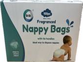 Pack 100, fragranced nappy bags*