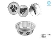 450ml s/s printed pet bowl (dia 14cm)* 450ml s/s printed pet bowl (dia 14cm)*