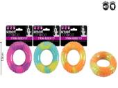 Tie dye rubber dog ring toy - 3/cols* Tie dye rubber dog ring toy - 3/cols*