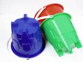 20cm round castle bucket - 3/cols*