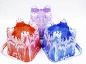 Small marble castle bucket H15cm - 3cols*