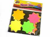 Pkt 60 neon stars (7.5x7.5cm).*