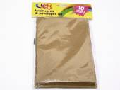 Pack 10, kraft cards and envelopes (17x12cm) Pack 10, kraft cards and envelopes (17x12cm)
