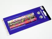 Pkt 3, floral/dots ball point pens - 2asstd* Pkt 3, floral/dots ball point pens - 2asstd*