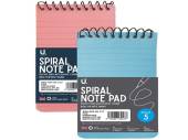 Pack 5, spiral note pads*
(5x3")