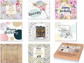 Box 8, adult asstd birthday cards*