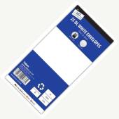 Pack 25, DL white envelopes*
(peel and seal)