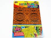Pkt 15 sheets animal print card*