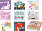 Box 8, childrens asstorted birthday cards*