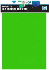 Pkt 10, asstd colours neon card*