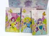 Mini Princess notebook (9x5cm) Ideal for party bags - 3asstd*