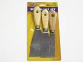 3pc wood handle scraper set*