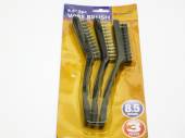 Pkt 3, asstd 8.5" wire brushes*