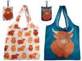  Foldable reusable Highland Cow shopping bag - 2asstd
(ADD 24 FOR...