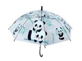 Childs dome transparent/animal print umbrella - 4asstd*