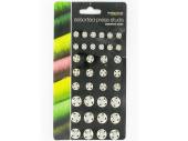 Card 36, assorted sizes press studs*