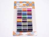 Pack 18, coloured cotton reels*