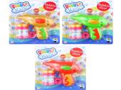 Friction bubble gun - 3/cols.