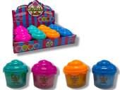 Box 12, 7cm scented cupcake putty - 4asstd*