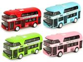 Die-cast pull back city bus - 4/cols.
(ADD 12 FOR DISPLAY)
