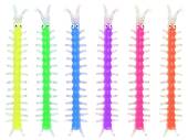 17cm stretchy centipede - 6/cols* (ADD 24 FOR DISPLAY) 17cm stretchy centipede - 6/cols* (ADD 24 FOR DISPLAY)