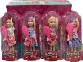 Cutie princess doll with hair brush - 4asstd.