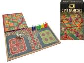 2-in-1 game set.
(snakes & ladders/ludo)