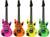 55cm inflatable neon guitar - 4/cols*