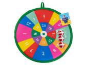 3x balls and board darts set*