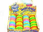 Box 12, Rainbow coloured slinky magic walking springs EACH BOXED