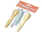 Wood handled skipping rope*