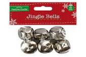 Pack 6, extra large jingle bells - 3/cols*