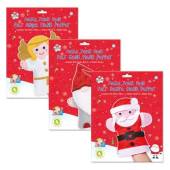 Make-your-own felt puppets - 3asstd*  (angel/gonk/santa)