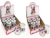 Christmas dog scented candle in tin.DOG ONLY!!