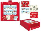 Pack 8 sheets Christmas gift wrap (50x50cm) (4x designs) Pack 8 sheets Christmas gift wrap (50x50cm) (4x designs)