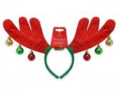 Antlers headband with baubles.