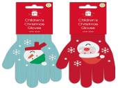 Childrens Christmas gloves - 2asstd. Childrens Christmas gloves - 2asstd.
