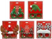 Novelty Christmas glasses - 5asstd. Novelty Christmas glasses - 5asstd.