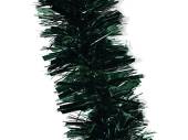 2m chunky Christmas tinsel - DARK GREEN