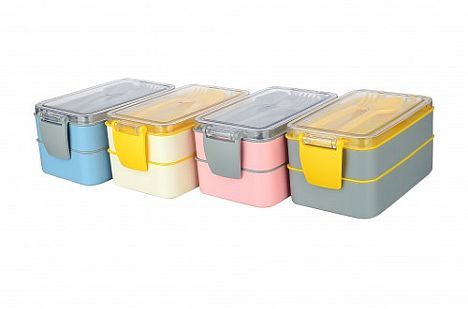 2-divisional lunch box set*
ASSORTED COLOURS