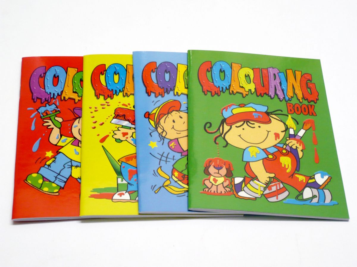 Pack 24, A5 colouring books - 4asstd*