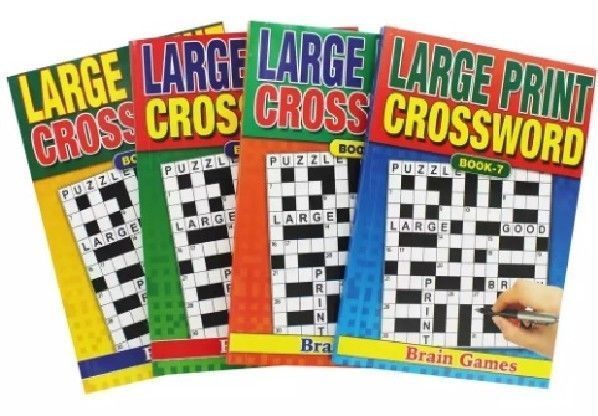 A5 large print crossword books*