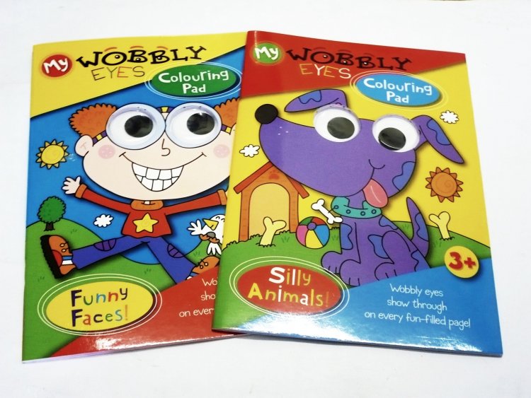 Wobbly eyes colouring book - 2asstd*