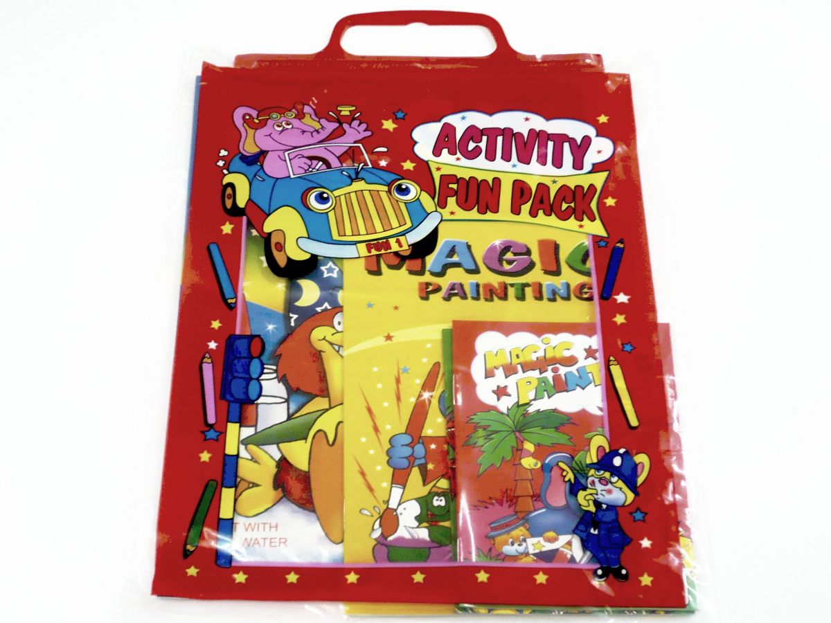 Asstd puzzle/colour book packs*