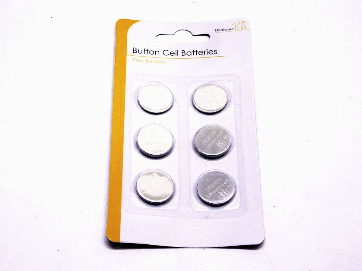 Pack 6, 3asstd button cell batteries*USE BT280