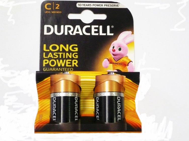 Pkt 2, Duracell LR14.