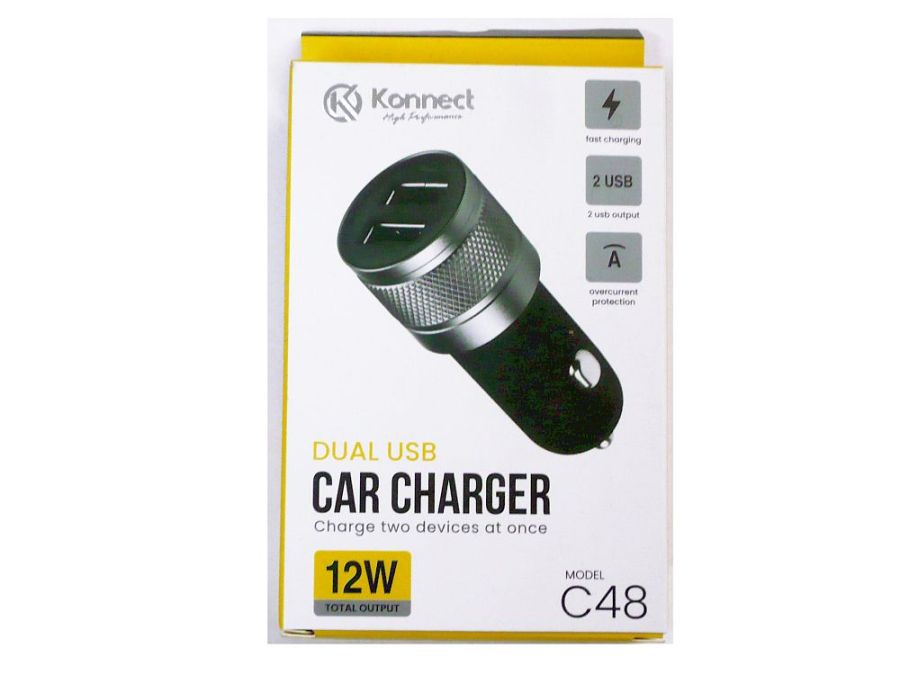12W 2XUSB Car charger*