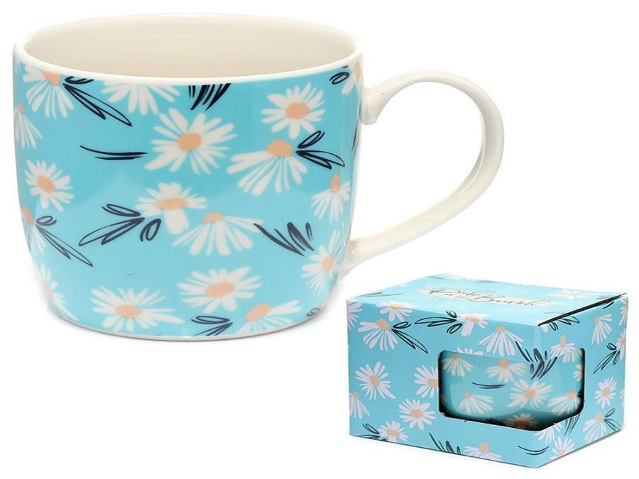 Daisy boxed porcelain mug*